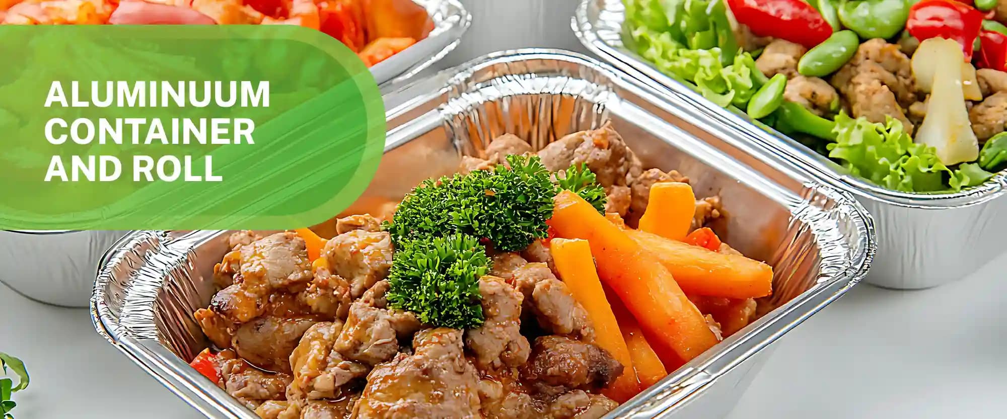 Aluminium Foil Containers & Rolls Desktop Banner