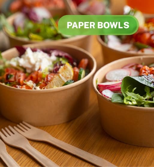 Paper Bowls Mobile Banner