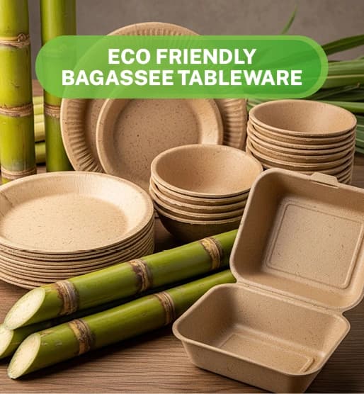 Bagasse Tableware Mobile Banner
